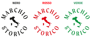 Il logo "Marchio Storico" in diverse sfumature di colore